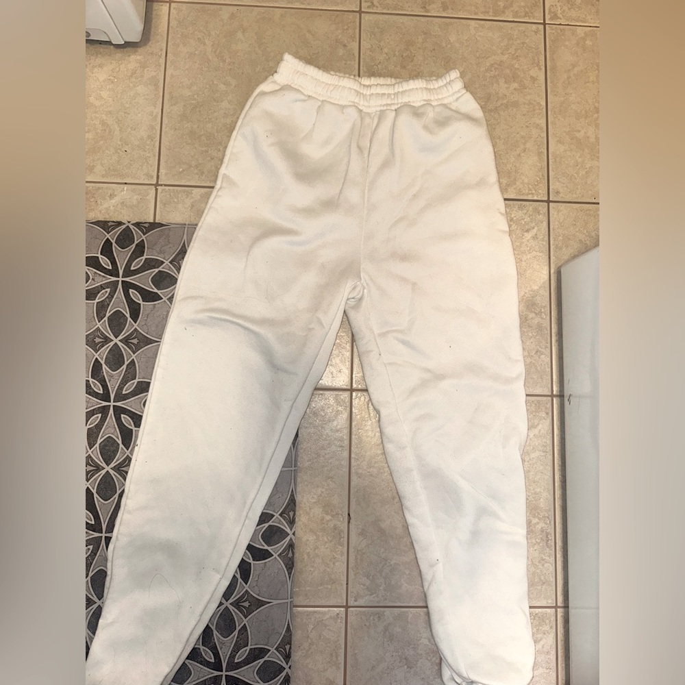 White Jogger Pants